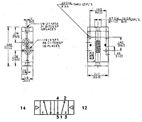 Aventics CD07 Air Pilot Operated Valves (4- Way/2 Position)-2 (R432016610)