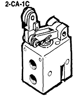 Aventics 2-CA-1C Normally Closed Pilotair® Valve with Single Direction Cam Roller