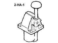 Aventics 2-HA-1 Pilotair® Single Unit Valves, 3-Way Handle Operated