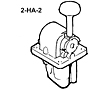 Aventics 2-HA-2 Pilotair® Double Unit Valves, 4-Way Handle Operated