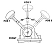 3 Position Handle, Detented