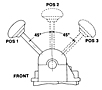 2-HA-3 Triple Quadruple 3-Way Valves - Double Handle Operation (R431004513)